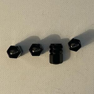 Jaguar Logo Valve Stem Caps in Black NWT